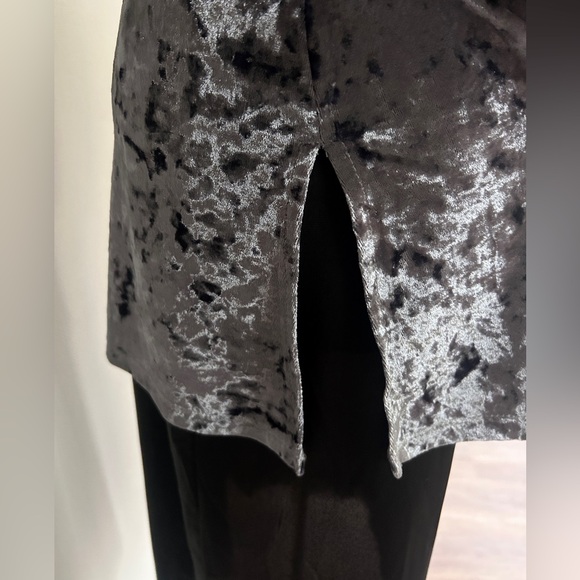 Y2K SLINKY BRAND Crushed Velvet Tunic Top Whimsigoth Fairy Grunge Vamp | Size S - Picture 8 of 11